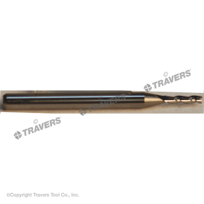 RUSHMORE USA 103191 3/32" Size, 3/8" LOC, 3 Flute, Bright Solid Carbide Finishing End Mill