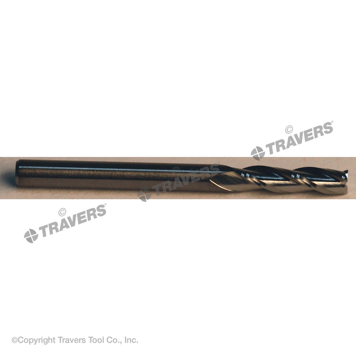 RUSHMORE USA 103198 7/16" Size, 1" LOC, 3 Flute, Bright Solid Carbide Finishing End Mill