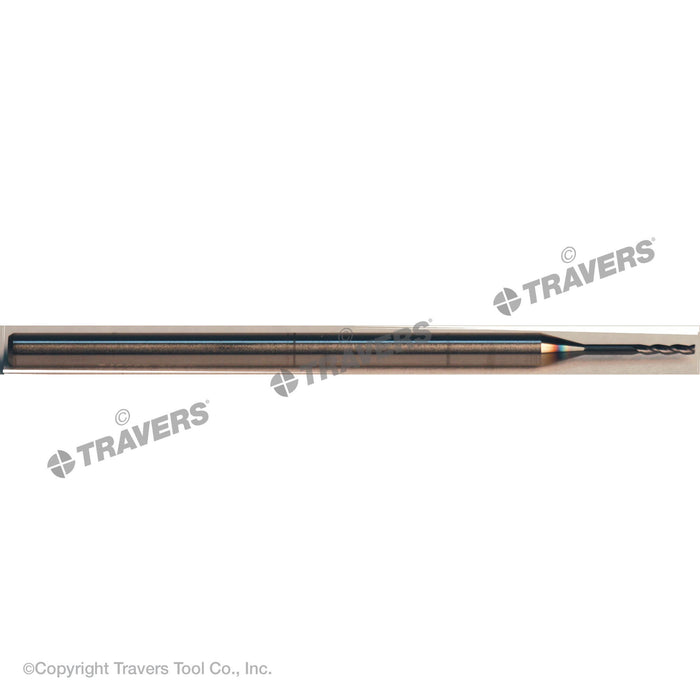 RUSHMORE USA 103262 .1000" Size, .750" (7.5x) LOC, 3 Flute, Solid Carbide Miniature End Mill