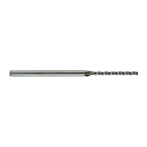 RUSHMORE USA 103321 3/64" Size, .570" (12x) LOC, 3 Flute, Solid Carbide Miniature End Mill