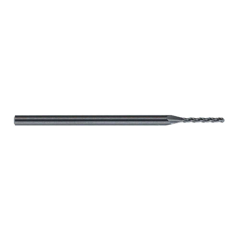 RUSHMORE USA 103462 .010" Size, 1/64" (1.5x) LOC, 3 Flute, Solid Carbide Ball/Miniature Combination End Mill