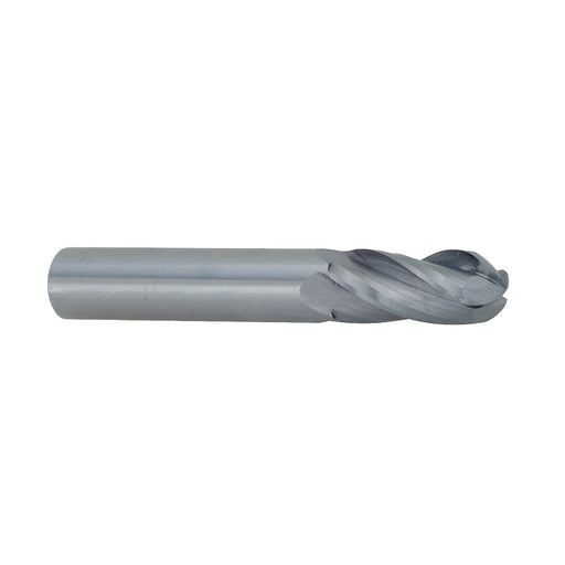 RUSHMORE USA 103508 9/32" Size, 3/4" LOC, 4 Flute, Solid Carbide Ball End Mill