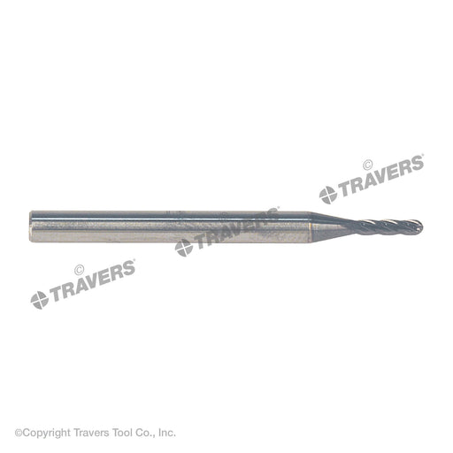 RUSHMORE USA 103518 7/32" Size, 5/8" LOC, 4 Flute, Solid Carbide Ball End Mill