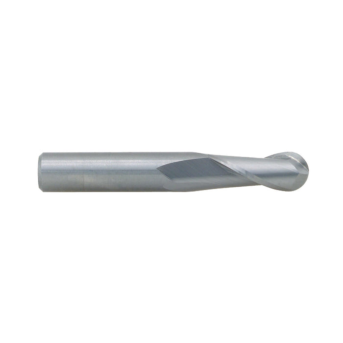 RUSHMORE USA 103536 7/32" Size, 5/8" LOC, 2 Flute, Solid Carbide Ball End Mill