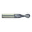 RUSHMORE USA 103553 7/16" Size, 7/8" LOC, 2 Flute, Solid Carbide Ball End Mill