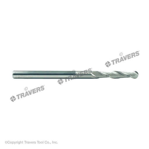RUSHMORE USA 103609 1/2" Size, 1-1/2" LOC, 2 Flute, Solid Carbide Ball End Mill