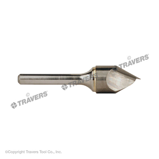 RUSHMORE USA 103642 1" Size, 1/2" Shank Diam., 60° Carbide Single Flute Countersink