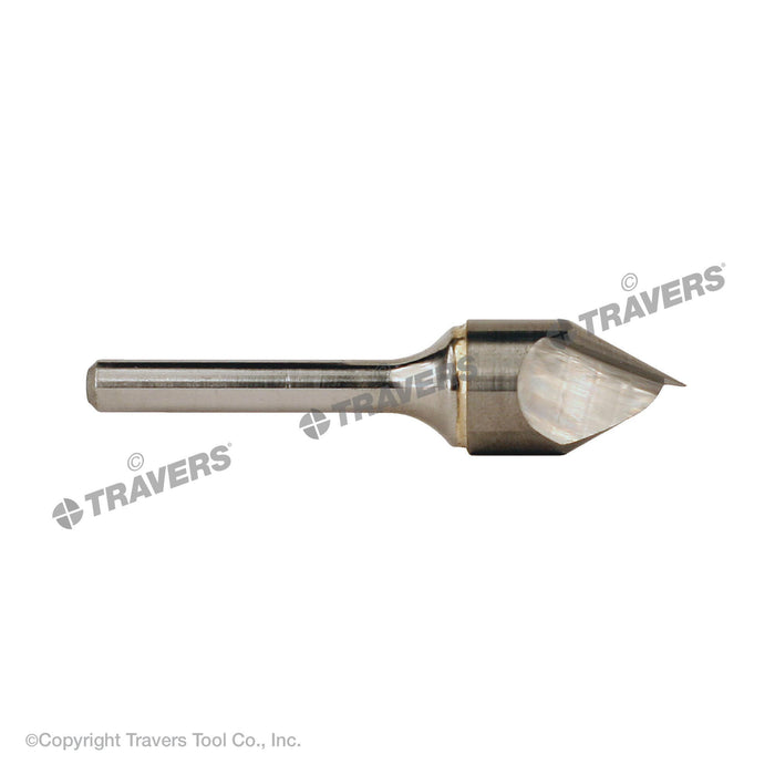 RUSHMORE USA 103641 3/4" Size, 3/8" Shank Diam., 60° Carbide Single Flute Countersink