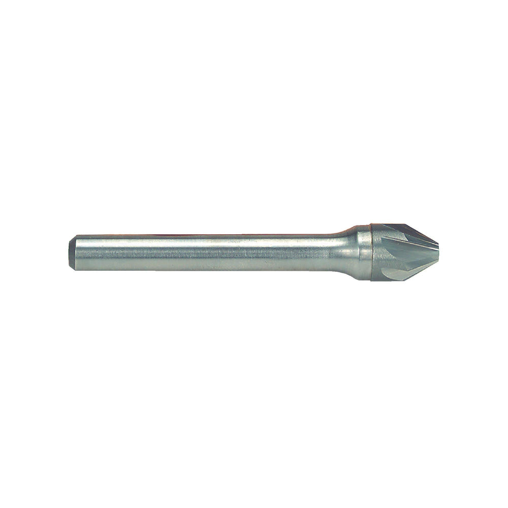 RUSHMORE USA 103683 1/4" Size, 1/4" Shank Diam., 60° Carbide Six Flute Countersink