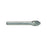 RUSHMORE USA 103683 1/4" Size, 1/4" Shank Diam., 60° Carbide Six Flute Countersink