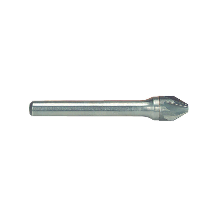 RUSHMORE USA 103683 1/4" Size, 1/4" Shank Diam., 60° Carbide Six Flute Countersink