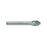 RUSHMORE USA 103688 1" Size, 1/2" Shank Diam., 60° Carbide Six Flute Countersink