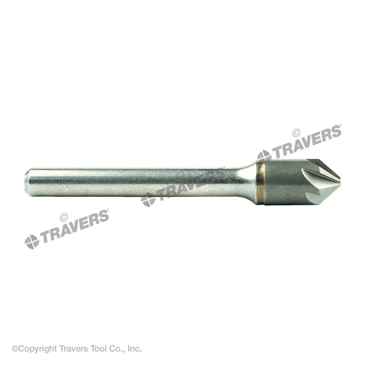 RUSHMORE USA 103693 3/4" Size, 1/2" Shank Diam., 82° Carbide Six Flute Countersink