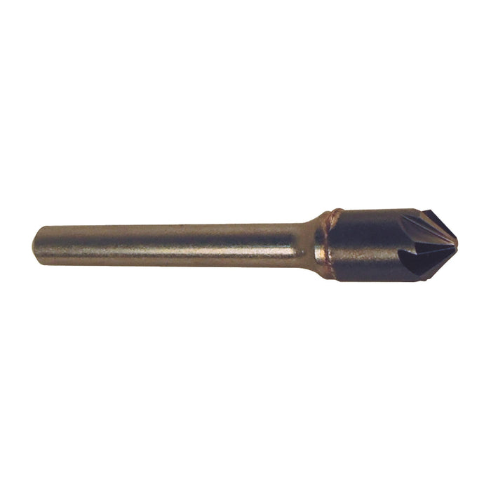 RUSHMORE USA 103696 3/8" Size, 1/4" Shank Diam., 90° Carbide Six Flute Countersink