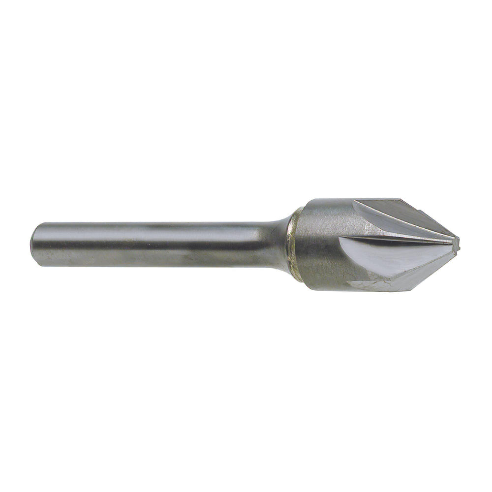 RUSHMORE USA 103713 1/4" Size, 1/4" Shank Diam., 90° Carbide Six Flute Countersink