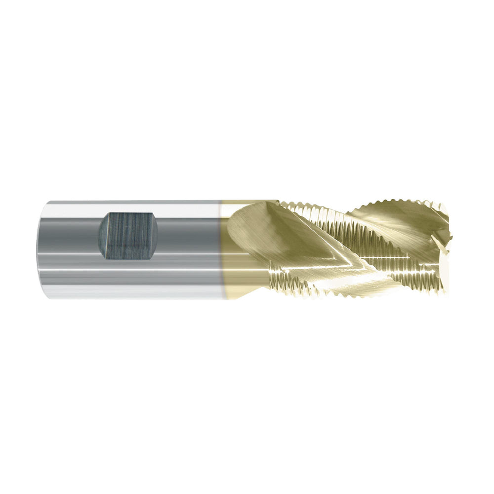 RUSHMORE USA 104866 3/16" Size, 3/4" LOC, 3 Flute, Solid Carbide Roughing End Mill
