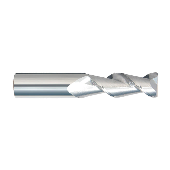 RUSHMORE USA 104884 1/4" Size, 1-1/4" LOC, 2 Flute, Solid Carbide 2 Flute Finishing End Mill