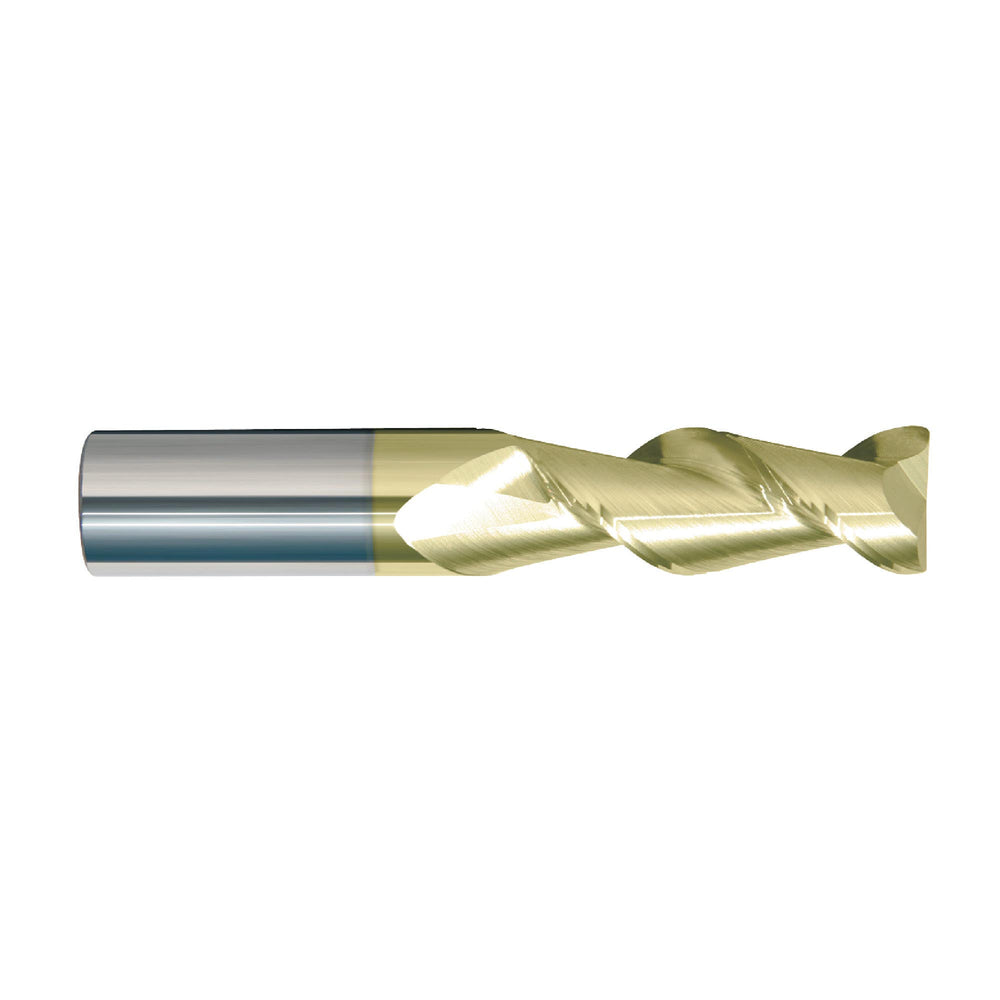 RUSHMORE USA 104944 3/4" Size, 1-1/4" LOC, 2 Flute, Solid Carbide 2 Flute Finishing End Mill