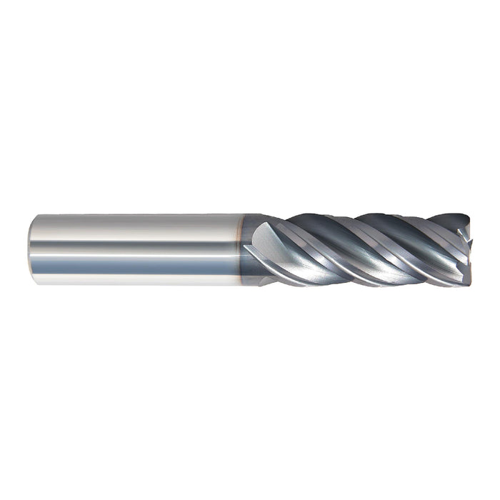RUSHMORE USA 104961 3/8" Size, 5/8" LOC, 4 Flute, Solid Carbide Roughing/Finishing End Mill