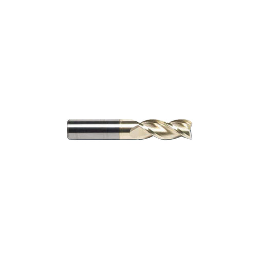 RUSHMORE USA 314502 3/16" Size, 5/16" LOC, 3 Flute, ZrN Solid Carbide Finishing End Mill