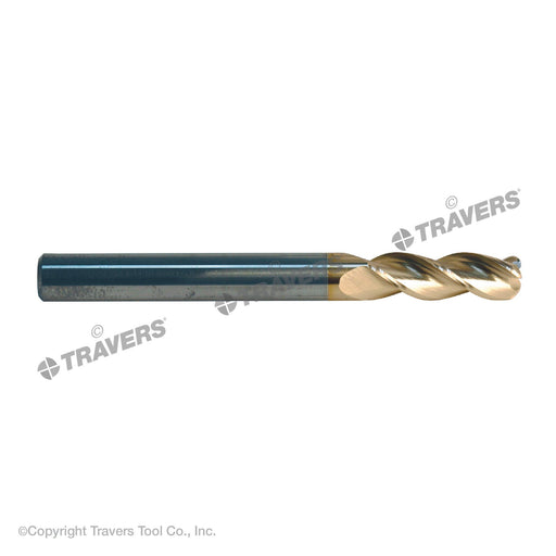 RUSHMORE USA 315054 1" Size, 1-1/4" LOC, 3 Flute, ZrN Solid Carbide Finishing End Mill