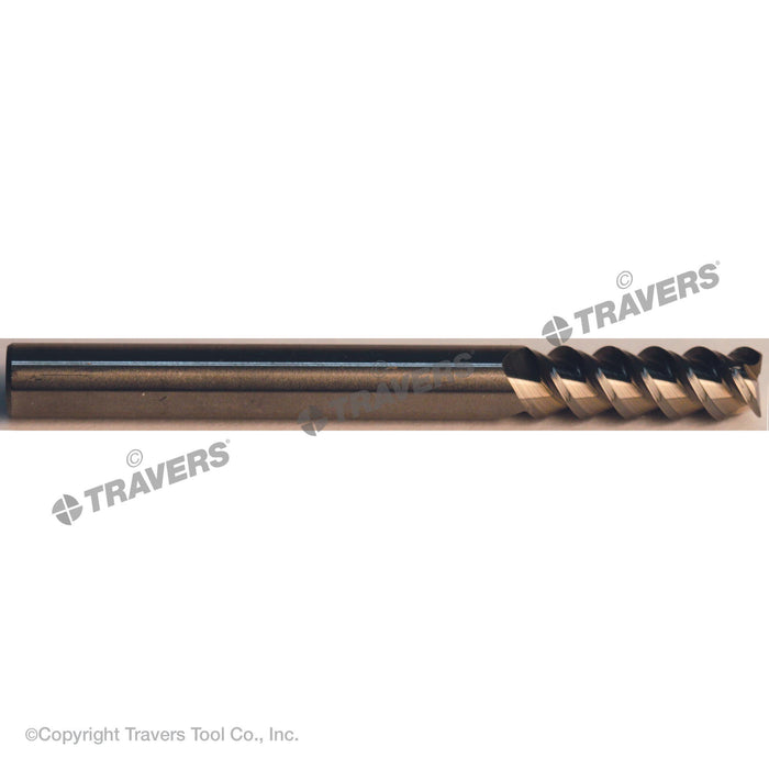 RUSHMORE USA 105620 3/8" Size, 1" LOC, 3 Flute, Bright Solid Carbide Finishing End Mill