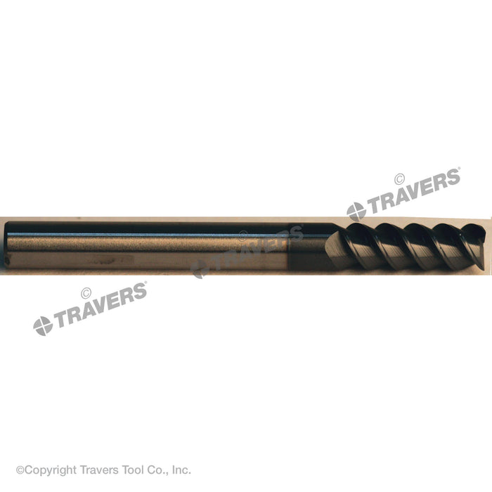 RUSHMORE USA 105626 1/2" Size, 1" LOC, 3 Flute, AlTiN Solid Carbide Finishing End Mill