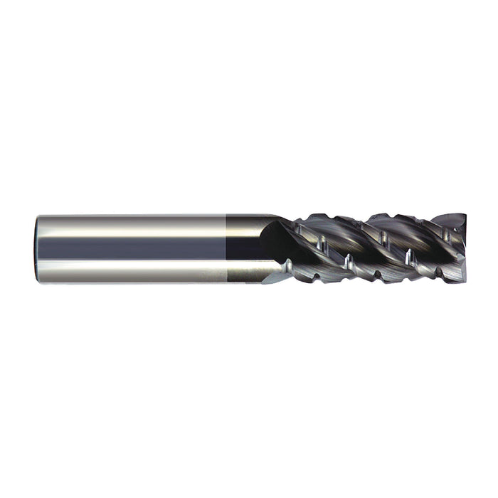 RUSHMORE USA 105670 3/8" Size, 1" LOC, 4 Flute, Solid Carbide Roughing/Finishing End Mill