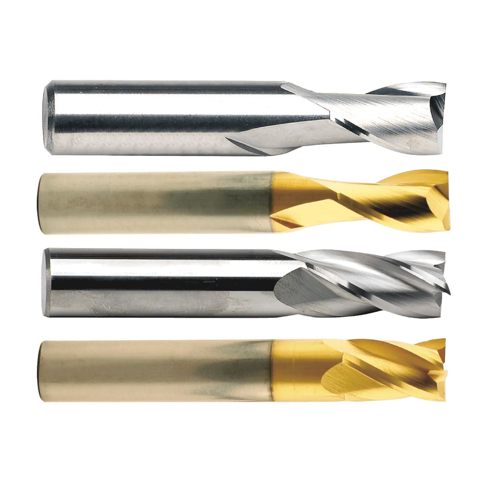 2 & 4 Flute Stub Length Solid Carbide Single End Mills