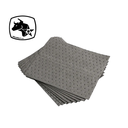 Spill Bully Gray Universal Absorbent Pads