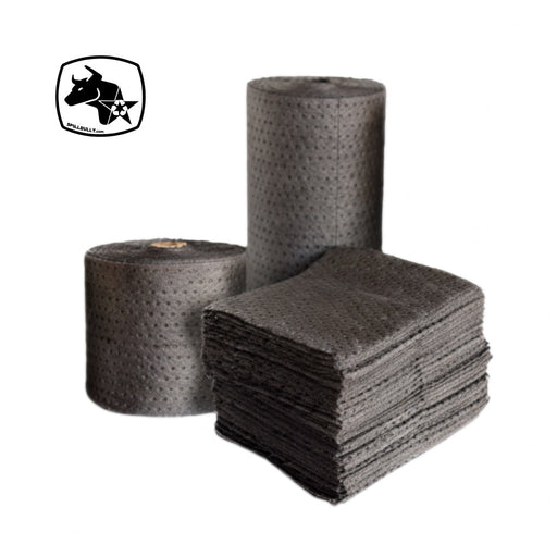 Gray Universal Absorbent Pads, Rolls and Socks