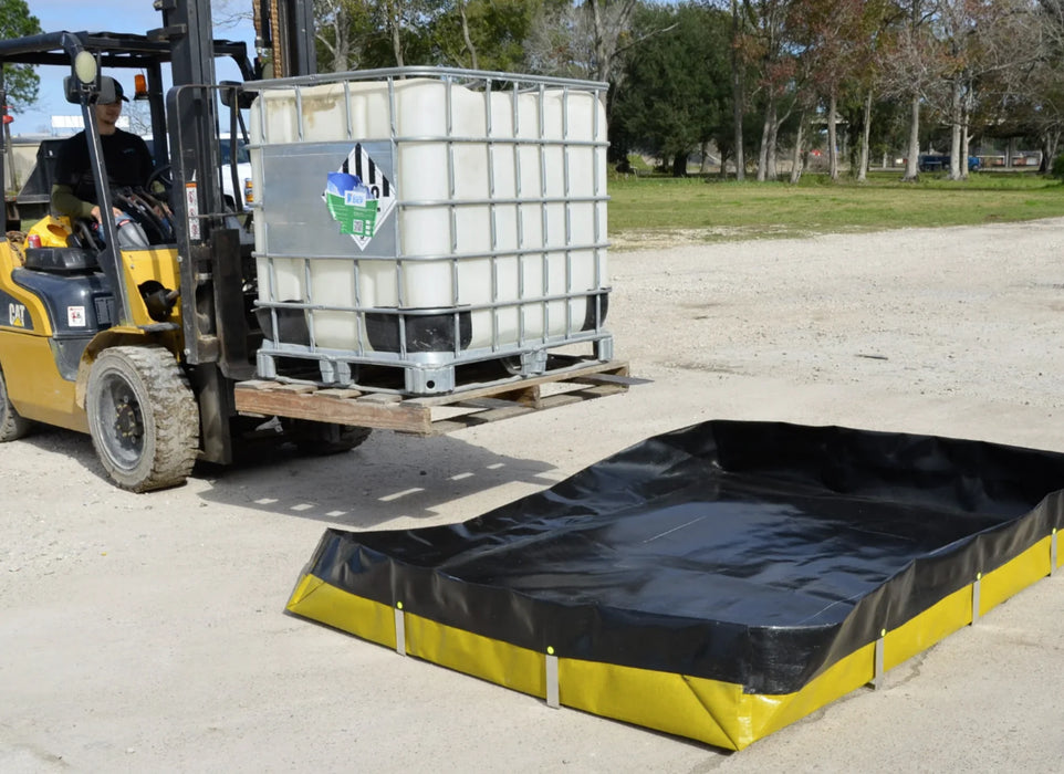 Spill Bully L-Bracket Secondary Containment - 5' x 5' x 12"