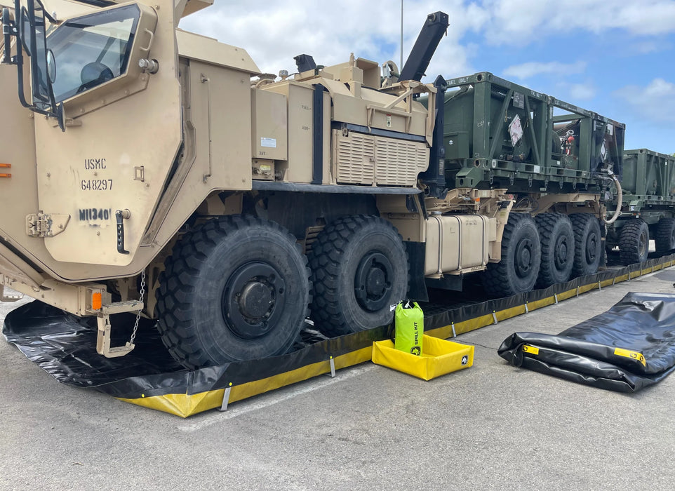 Spill Bully L-Bracket Secondary Containment - 5' x 5' x 12"