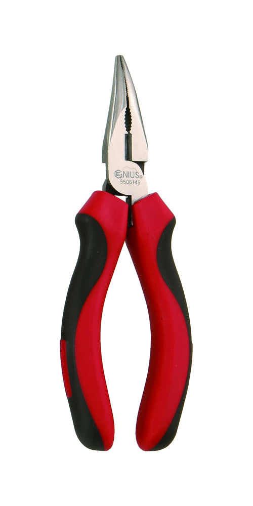 Genius Tools Bent Nose Pliers w/soft handle, 150mmL
