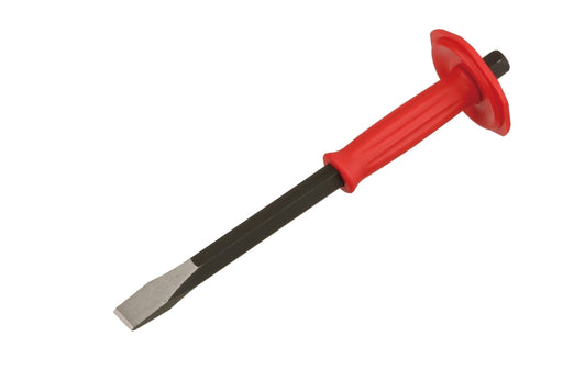 Genius Tools 5/8" Hex Shank, 19mm Flat Chisel with Handle Guard