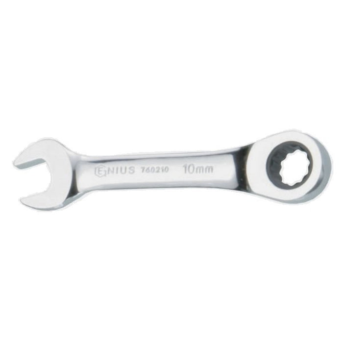Genius Tools 17mm Stubby Combination Ratcheting Wrench