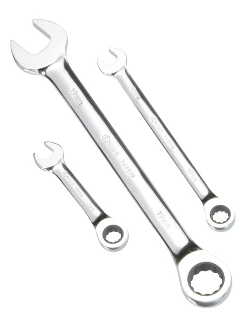 Genius Tools 7/16" Combination Ratcheting Wrench