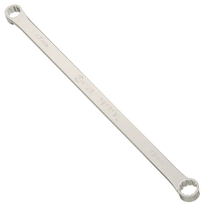 Genius Tools 13 x 15mm Extra Long Box End Wrench, 330mmL