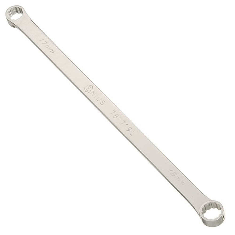 Genius Tools 17 x 19mm Extra Long Box End Wrench, 407mmL