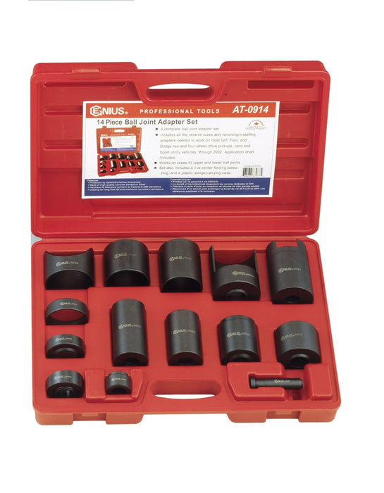 Genius Tools 14pc Ball Joint Adapter Set
