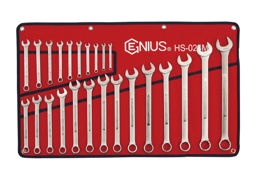 Genius Tools 24pc Metric Combination Wrench Set (Matt Finish)