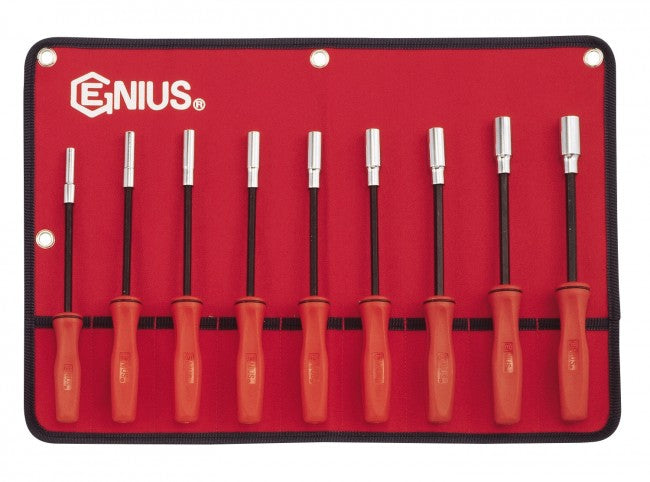 Genius Tools 9pc Metric Long Hex Nut Driver Set (with magnet)