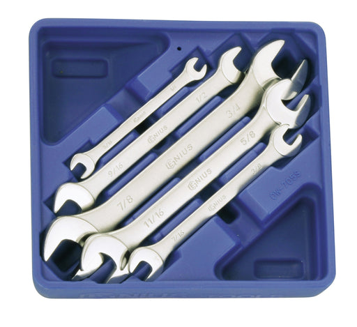 Genius Tools 5pc SAE Open End Wrench Set