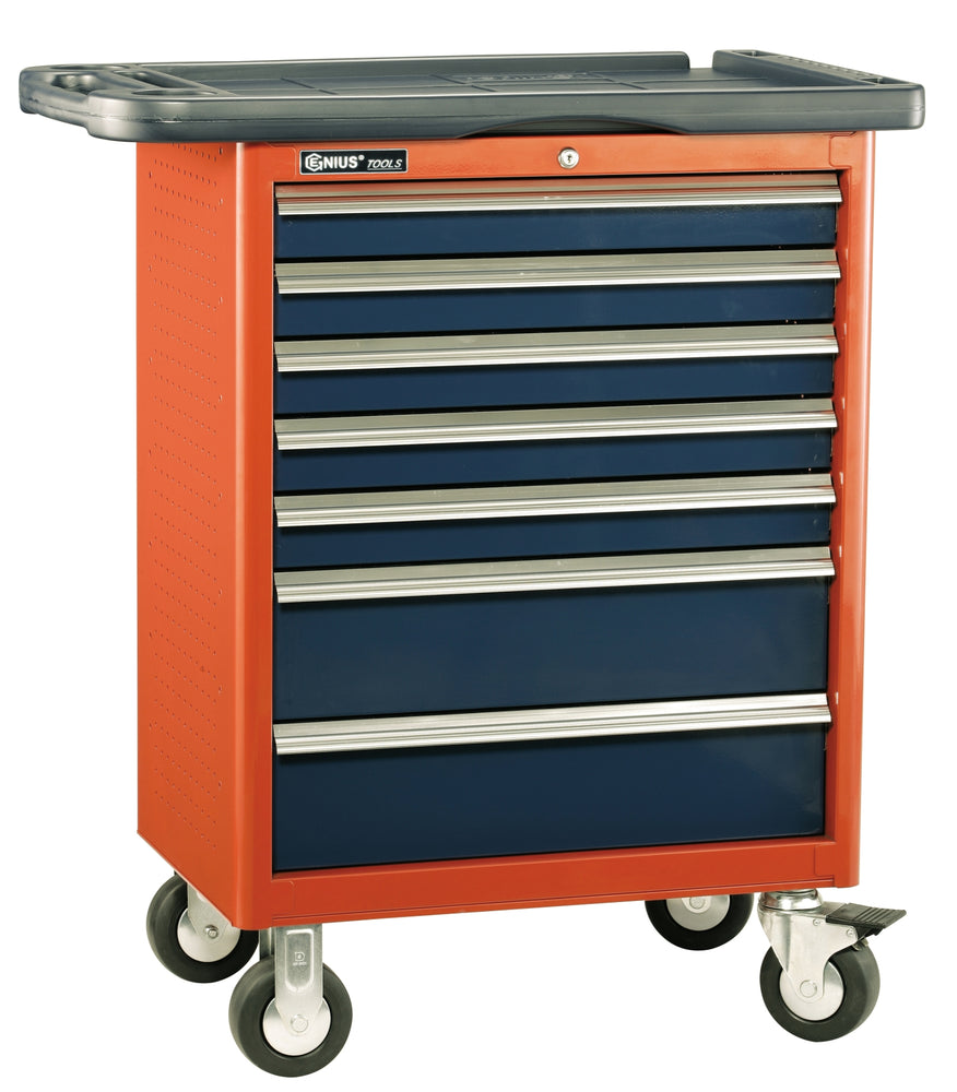 Genius Tools 7 Drawer Roller Cabinet (w/ Top Tray), 686 x 466 x 820mm