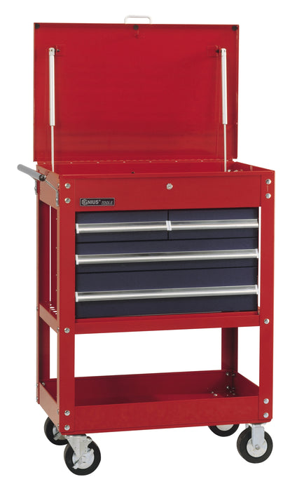 Genius Tools Roll Cart with 4 Drawers, 778 x 512 x 888mm